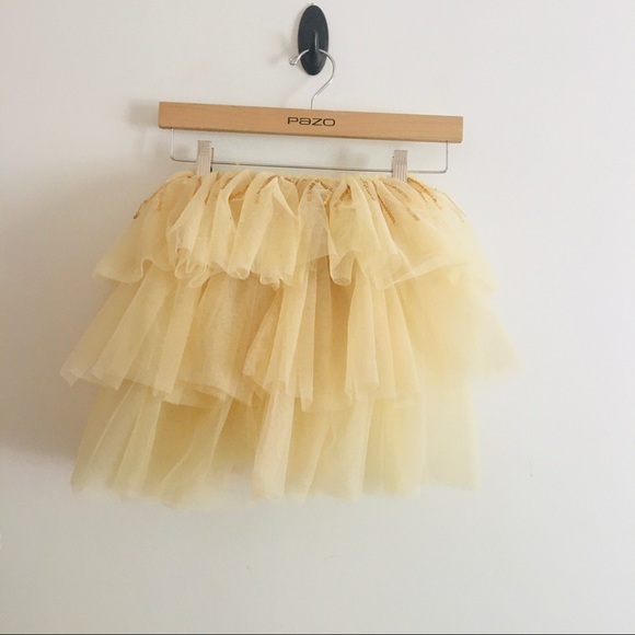 Disney Other - Disney tutu gold sequins size 5/6